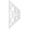 Ekena Millwork Set of Four Panels for 94 1/2"W x 28 1/4"H Lakewood Fretwork Wainscot Wall Paneling WPKP14X01X47LWD - alternate 5